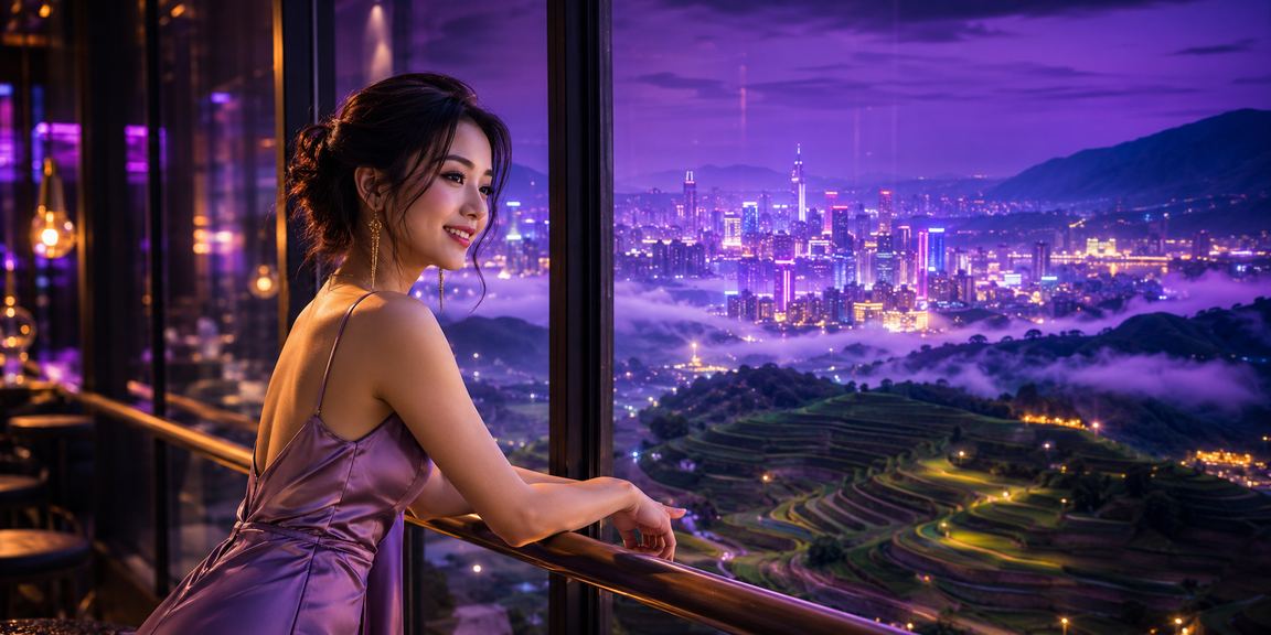 Ánh đèn neon rực rỡ tại Sa Pa tạo không khí sôi động cho trò chơi trực tuyến